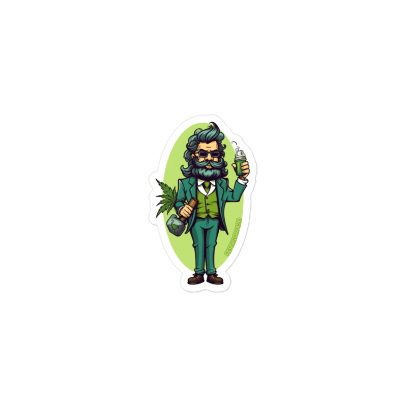 Weed Hipster – Bubble-free stickers