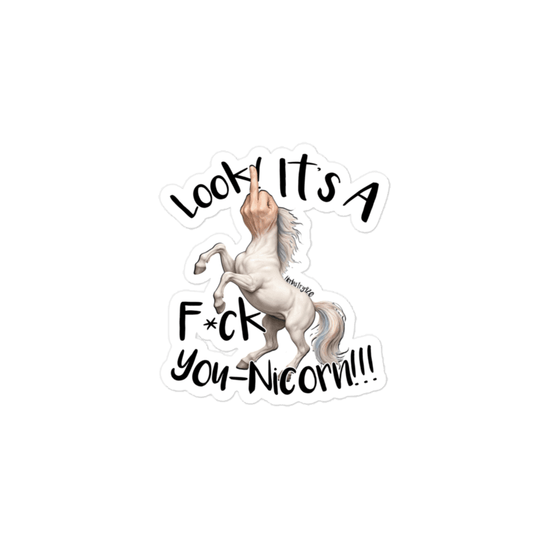 F•ck Unicorn – Bubble-free stickers