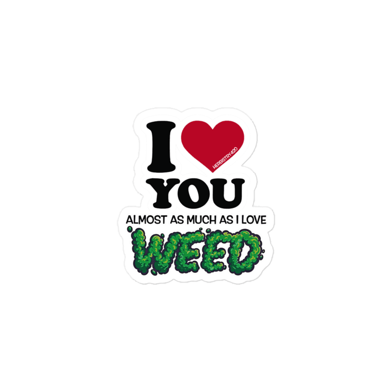 I Love You Almost – Bubble-free stickers