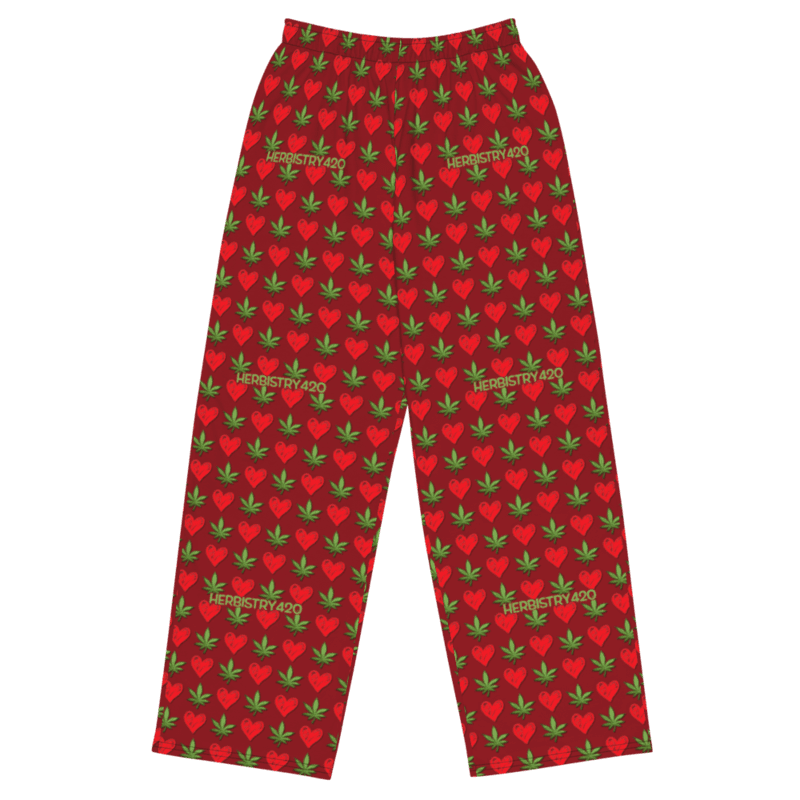 I Love Herbistry420 – All-over print unisex wide-leg pants