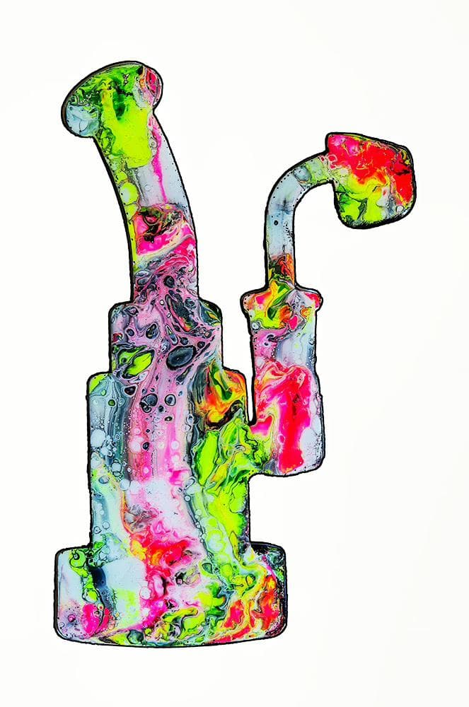 Dab Rig #1 – Wood Cut Resin Art