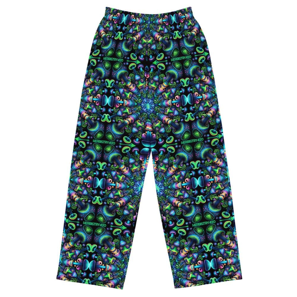 I Love Shrooms – All-over print unisex wide-leg pants