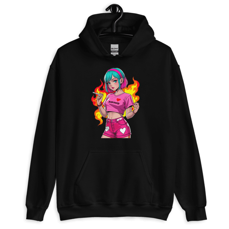Anime Vape Girl – Unisex Hoodie