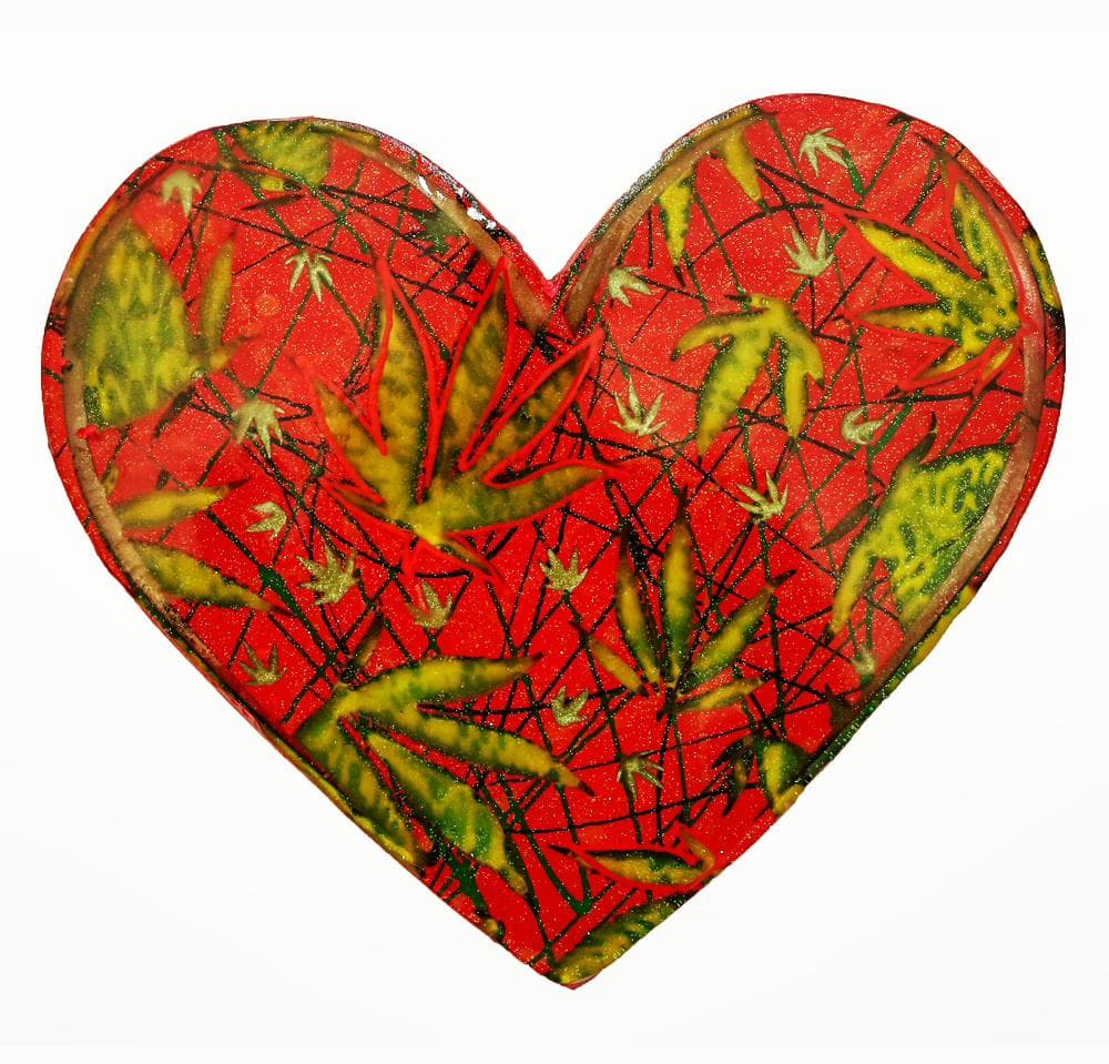 Love Weed – Wood Cut Art