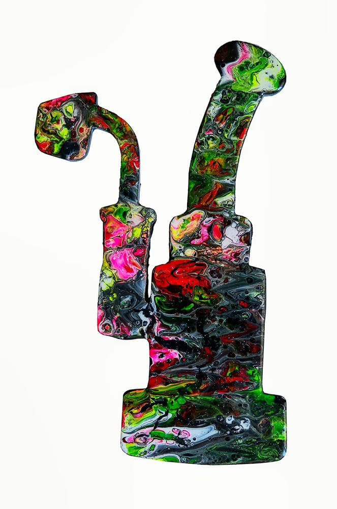 Dab Rig #4 – Wood Cut Resin Art