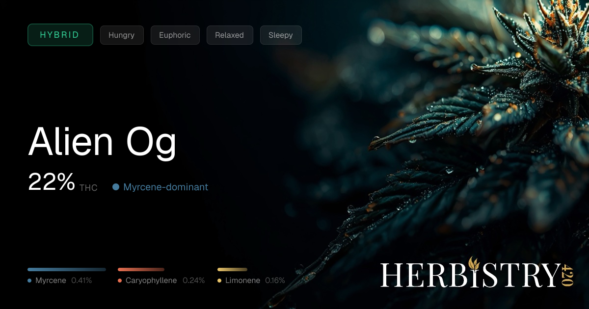 Alien Og: Hybrid Cannabis Strain | Herbistry420